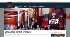 Desktop Screenshot of events.arsenal.com